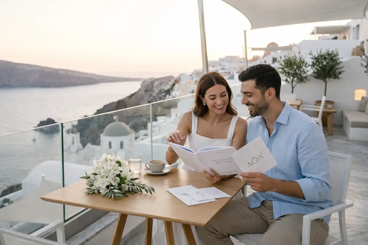 γάμος σε νησί.